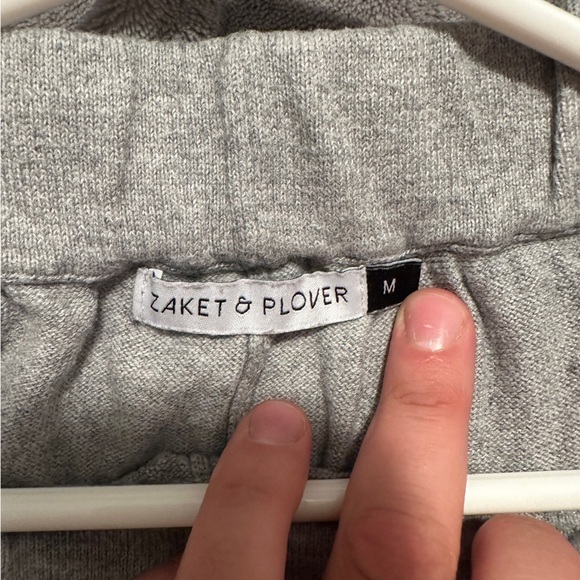 Zaket & Plover Gray Cashmere Blend Drawstring Pyjama Pants Size Medium Women’s - Picture 9 of 10